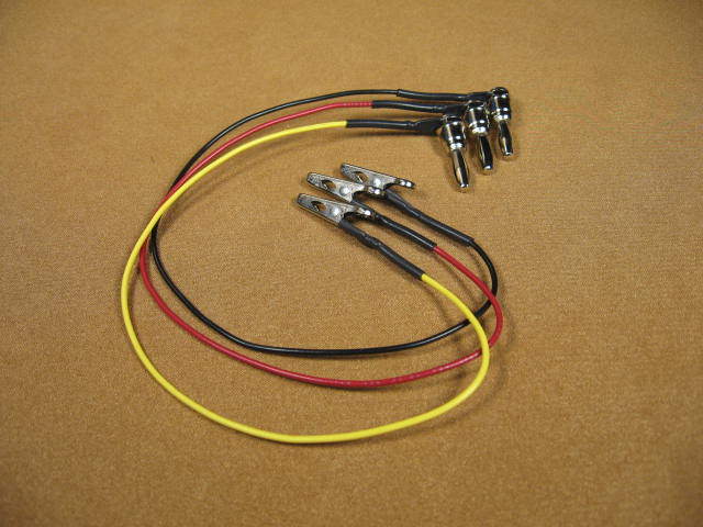 CABLE-S1UABA-ANALOGIN banana plug to alligator cable set